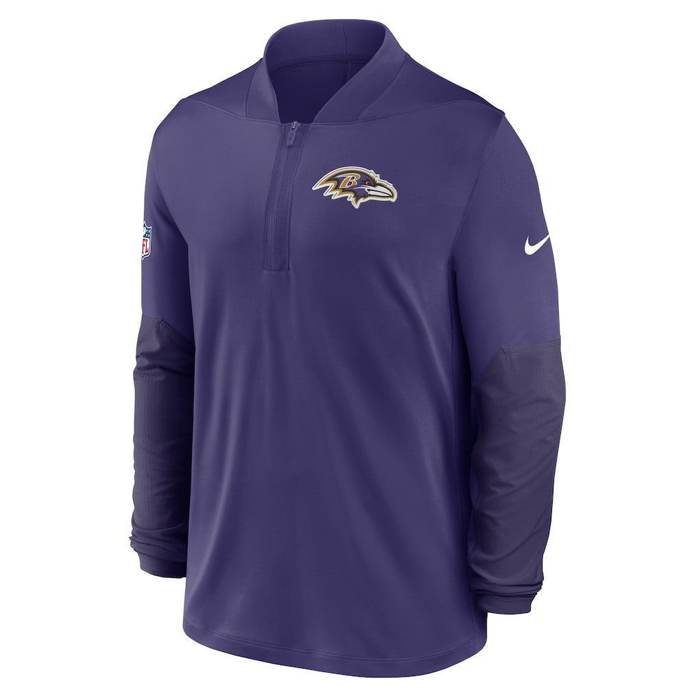 Baltimore Ravens Sideline Dri-FIT Half-Zip Pullover Purple | Nike for Sale