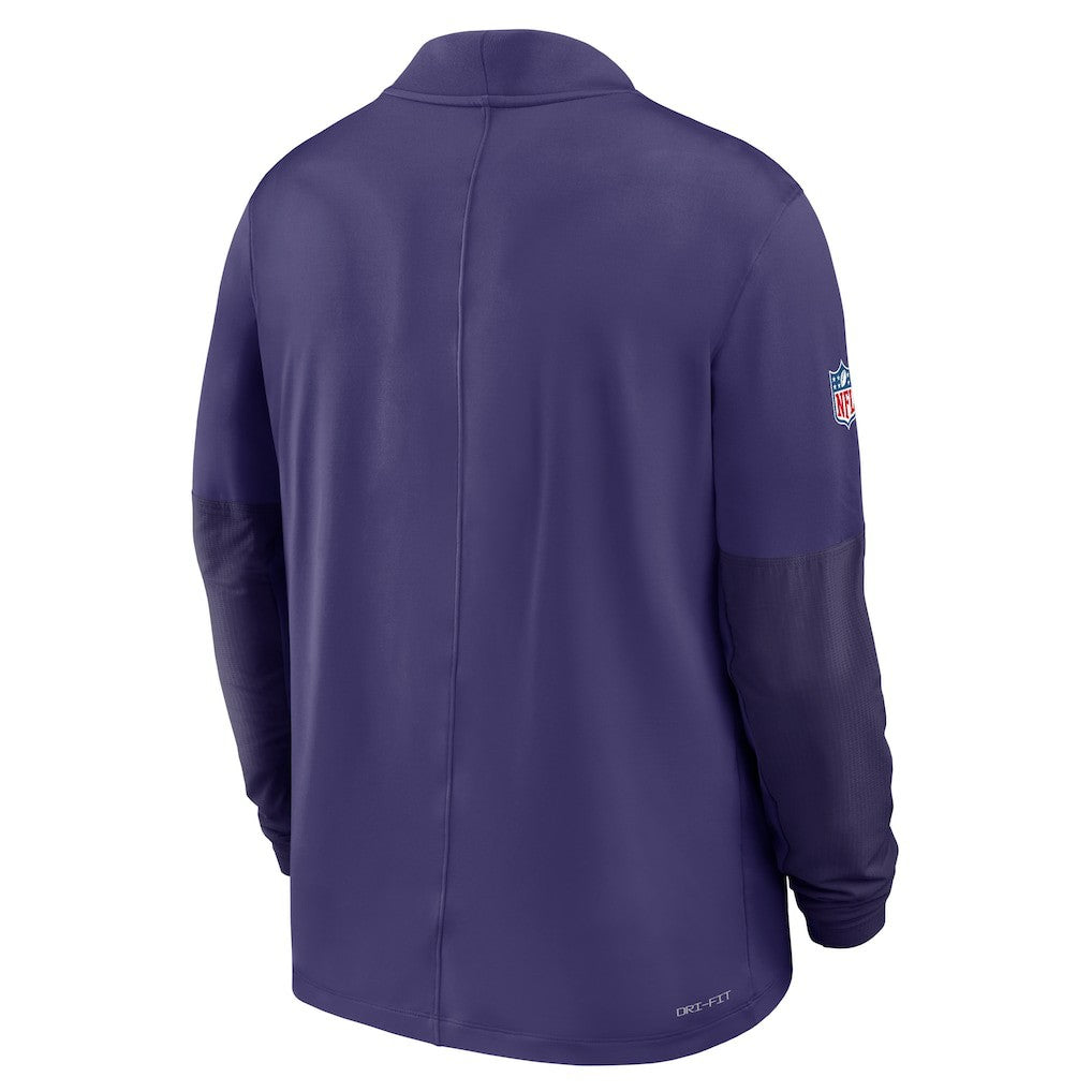 Baltimore Ravens Sideline Dri-FIT Half-Zip Pullover Purple | Nike for Sale