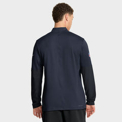 Chicago Bears Sideline Dri-FIT Half-Zip Pullover Navy | Nike for Sale