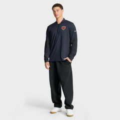 Chicago Bears Sideline Dri-FIT Half-Zip Pullover Navy | Nike for Sale