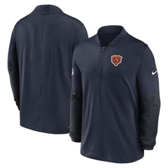 Chicago Bears Sideline Dri-FIT Half-Zip Pullover Navy | Nike for Sale