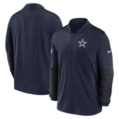 Dallas Cowboys Sideline Dri-FIT Half-Zip Pullover Navy | Nike for Sale