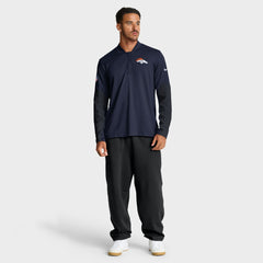 Denver Broncos Sideline Dri-FIT Half-Zip Pullover Navy | Nike for Sale
