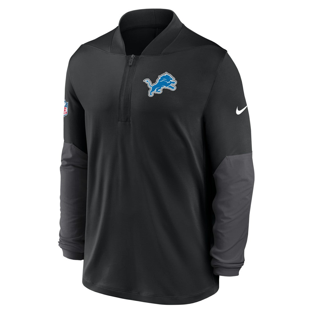 Detroit Lions Sideline Dri-FIT Half-Zip Pullover Black | Nike for Sale