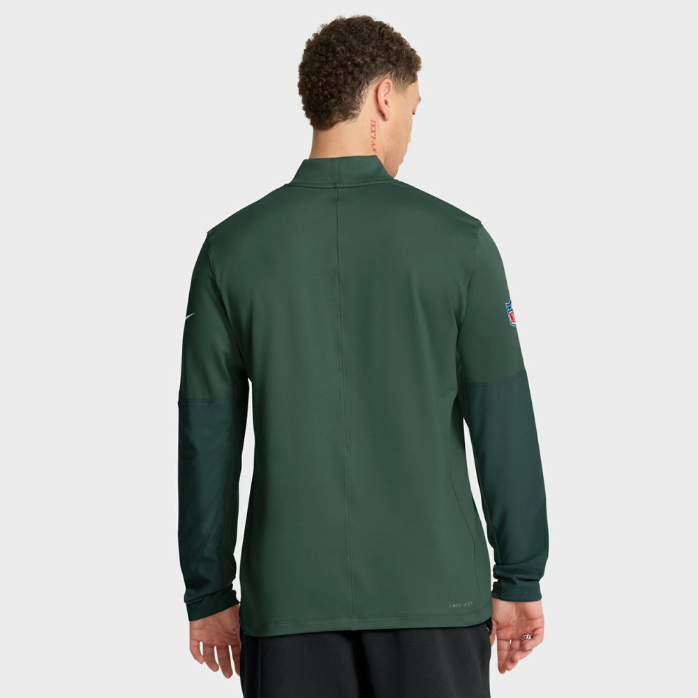 Green Bay Packers Sideline Dri-FIT Half-Zip Pullover Green | Nike for Sale