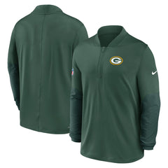 Green Bay Packers Sideline Dri-FIT Half-Zip Pullover Green | Nike for Sale