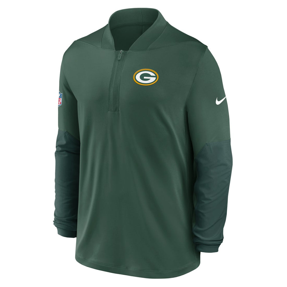 Green Bay Packers Sideline Dri-FIT Half-Zip Pullover Green | Nike for Sale
