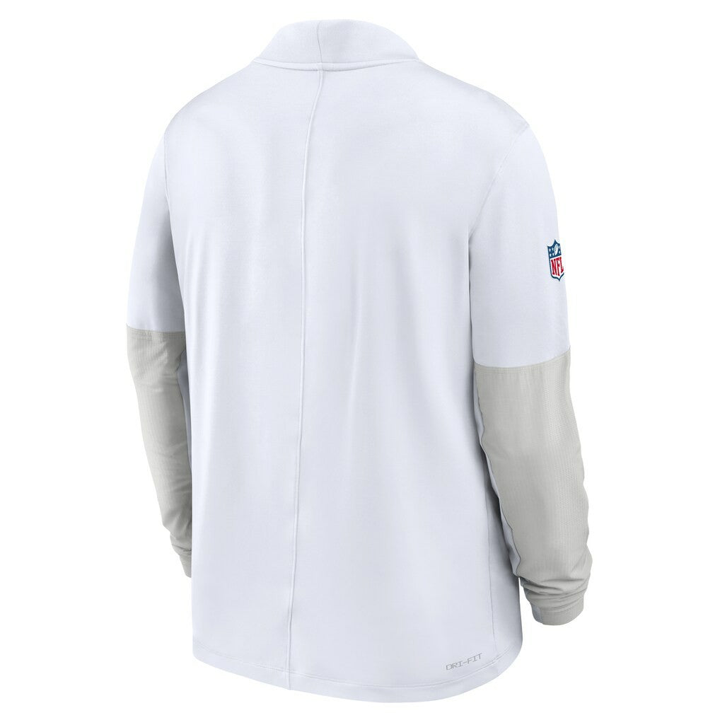 Kansas City Chiefs Sideline Dri-FIT Half-Zip Pullover White | Nike for Sale