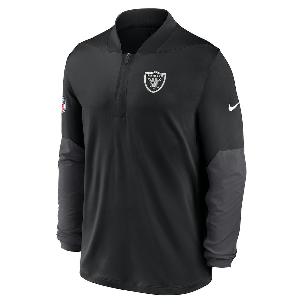 Las Vegas Raiders Sideline Dri-FIT Half-Zip Pullover Black | Nike for Sale