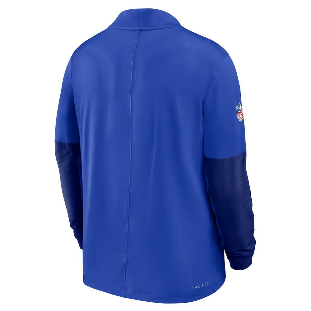 Los Angeles Rams Sideline Dri-FIT Half-Zip Pullover Royal | Nike for Sale