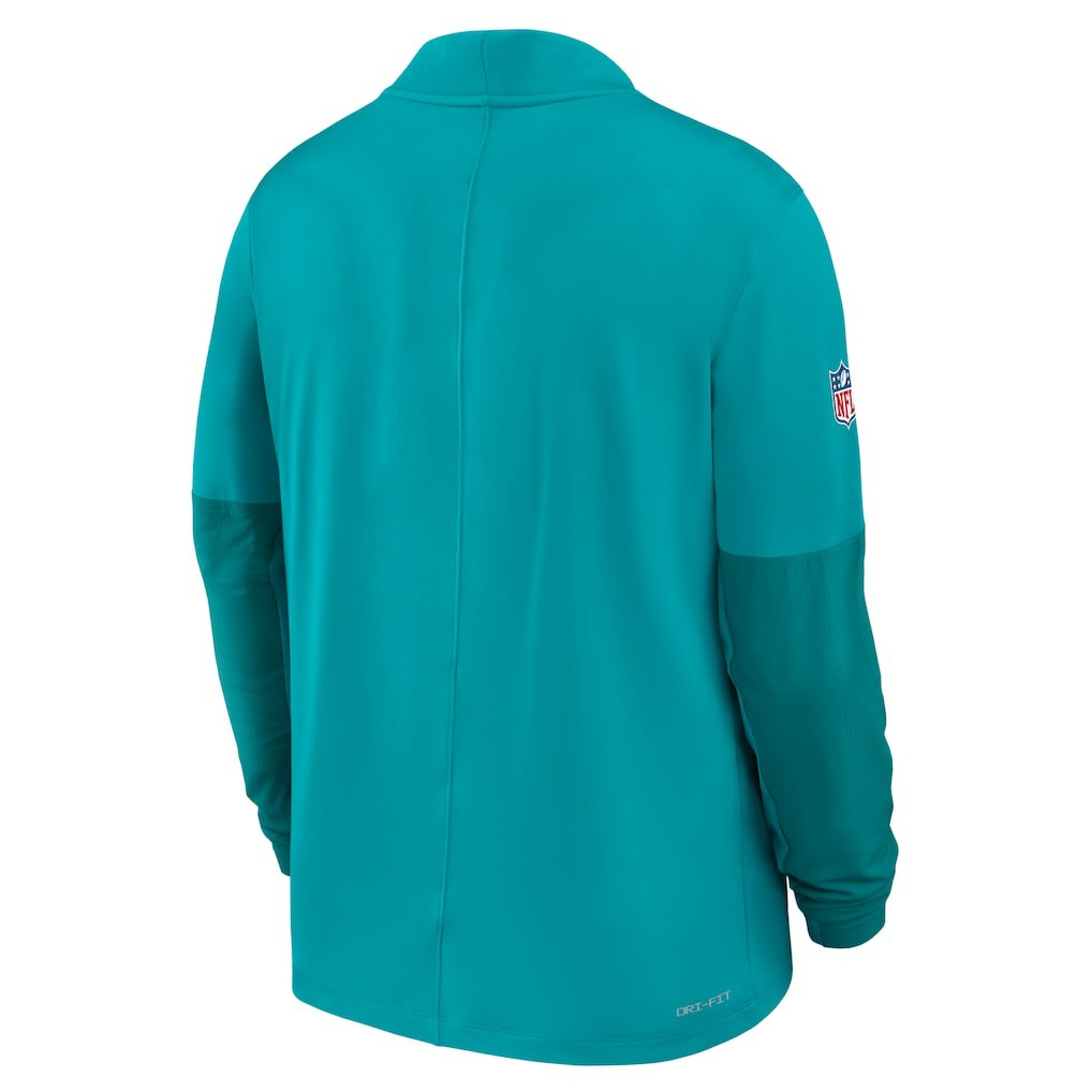 Miami Dolphins Sideline Dri-FIT Half-Zip Pullover Aqua | Nike for Sale