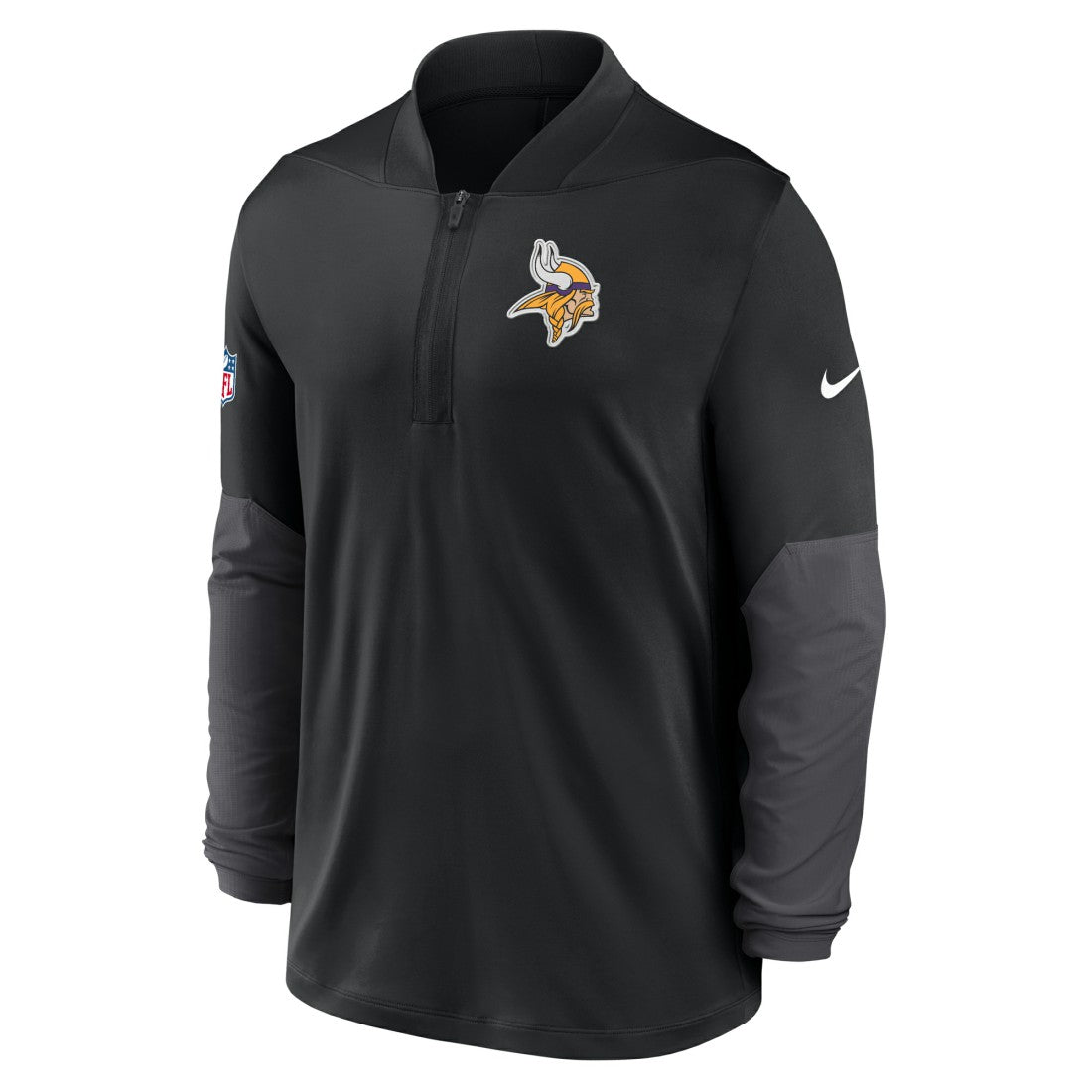 Minnesota Vikings Sideline Dri-FIT Half-Zip Pullover Black | Nike for Sale