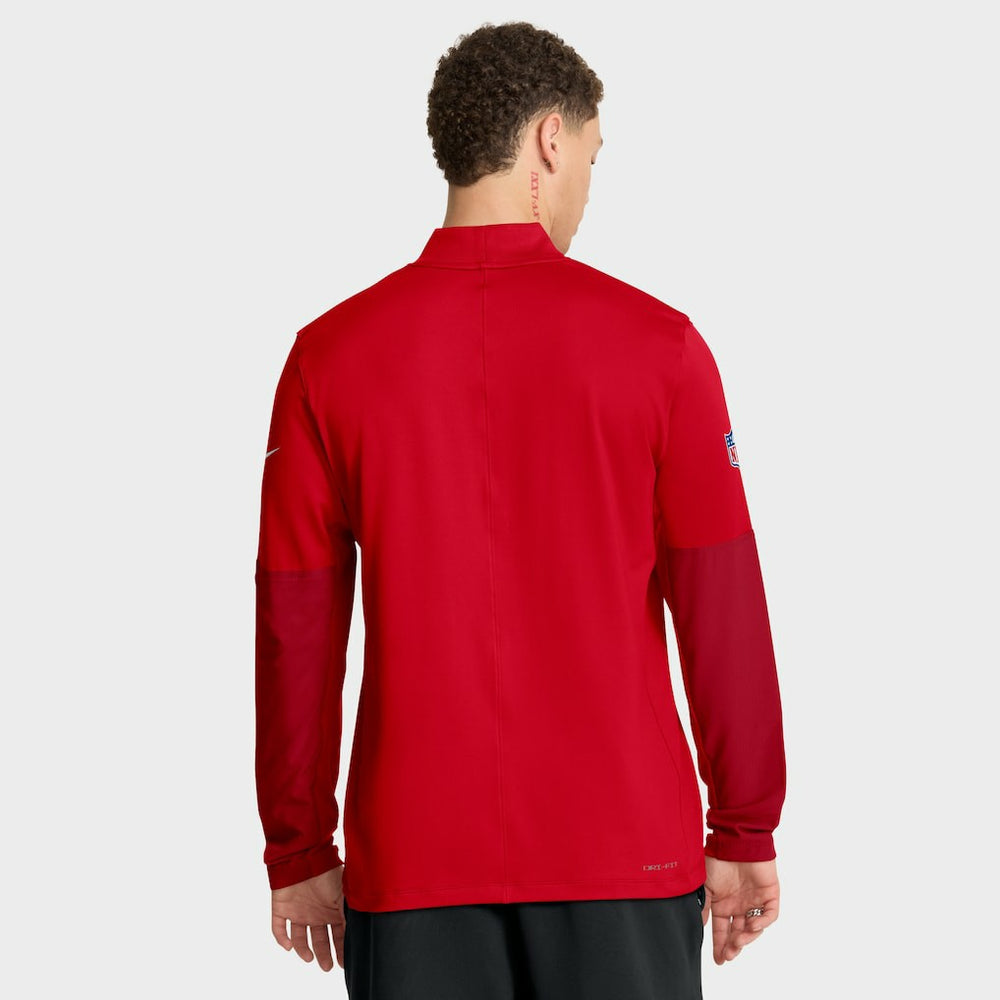 New England Patriots Sideline Dri-FIT Half-Zip Pullover Red | Nike for Sale
