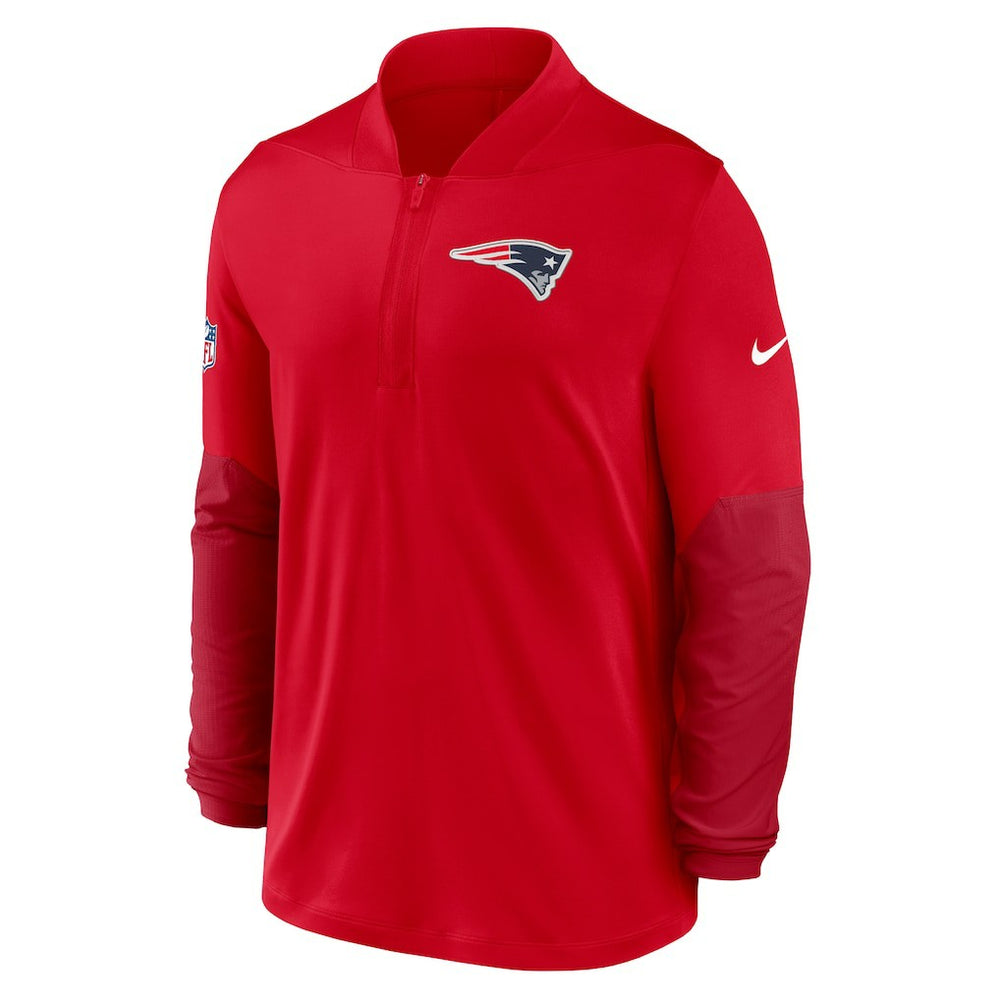 New England Patriots Sideline Dri-FIT Half-Zip Pullover Red | Nike for Sale