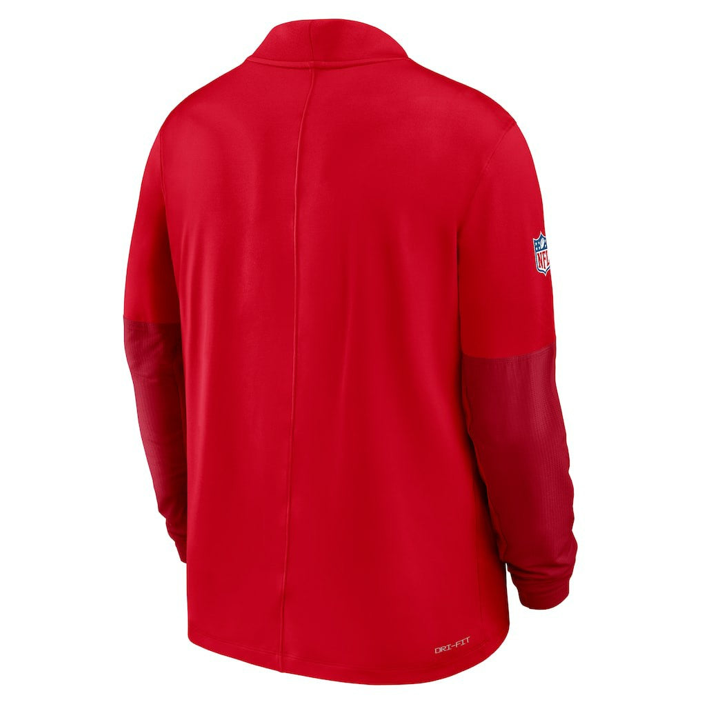 New England Patriots Sideline Dri-FIT Half-Zip Pullover Red | Nike for Sale