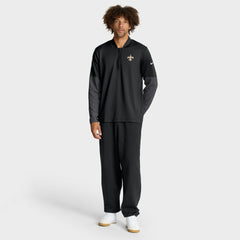 New Orleans Saints Sideline Dri-FIT Half-Zip Pullover Black | Nike for Sale