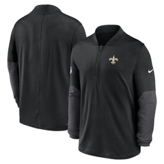 New Orleans Saints Sideline Dri-FIT Half-Zip Pullover Black | Nike for Sale