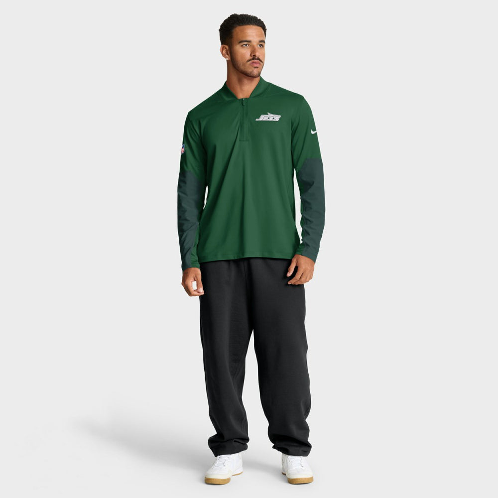 New York Jets Sideline Dri-FIT Half-Zip Pullover Green | Nike for Sale