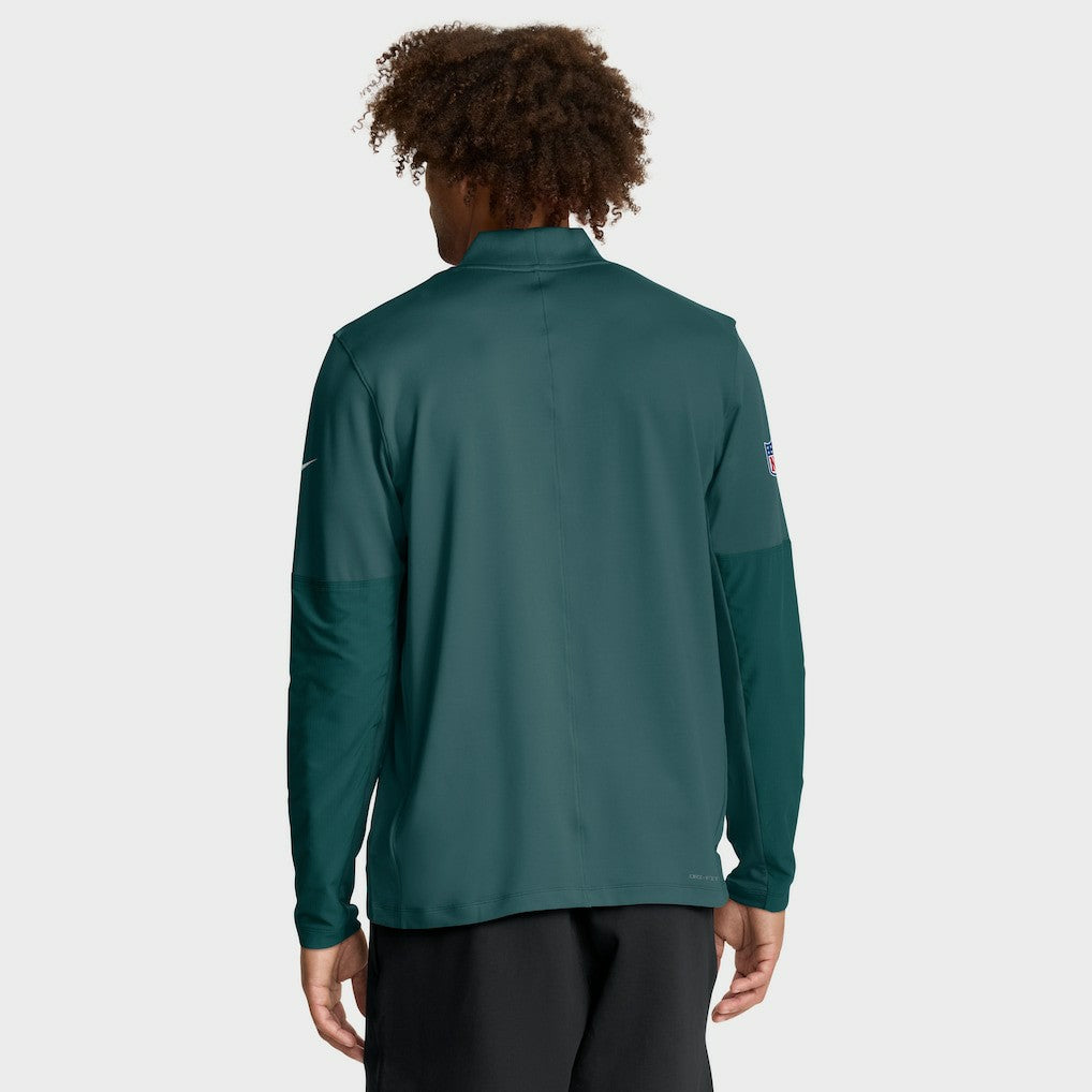 Philadelphia Eagles Sideline Dri-FIT Half-Zip Pullover Green | Nike for Sale