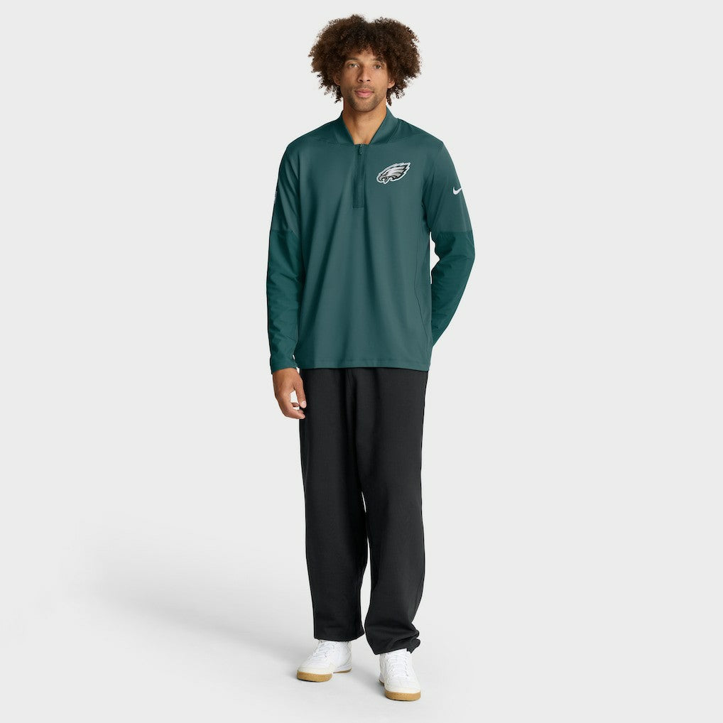 Philadelphia Eagles Sideline Dri-FIT Half-Zip Pullover Green | Nike for Sale