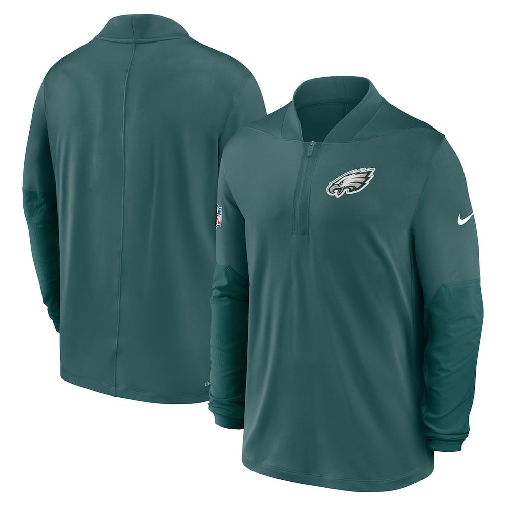 Philadelphia Eagles Sideline Dri-FIT Half-Zip Pullover Green | Nike for Sale