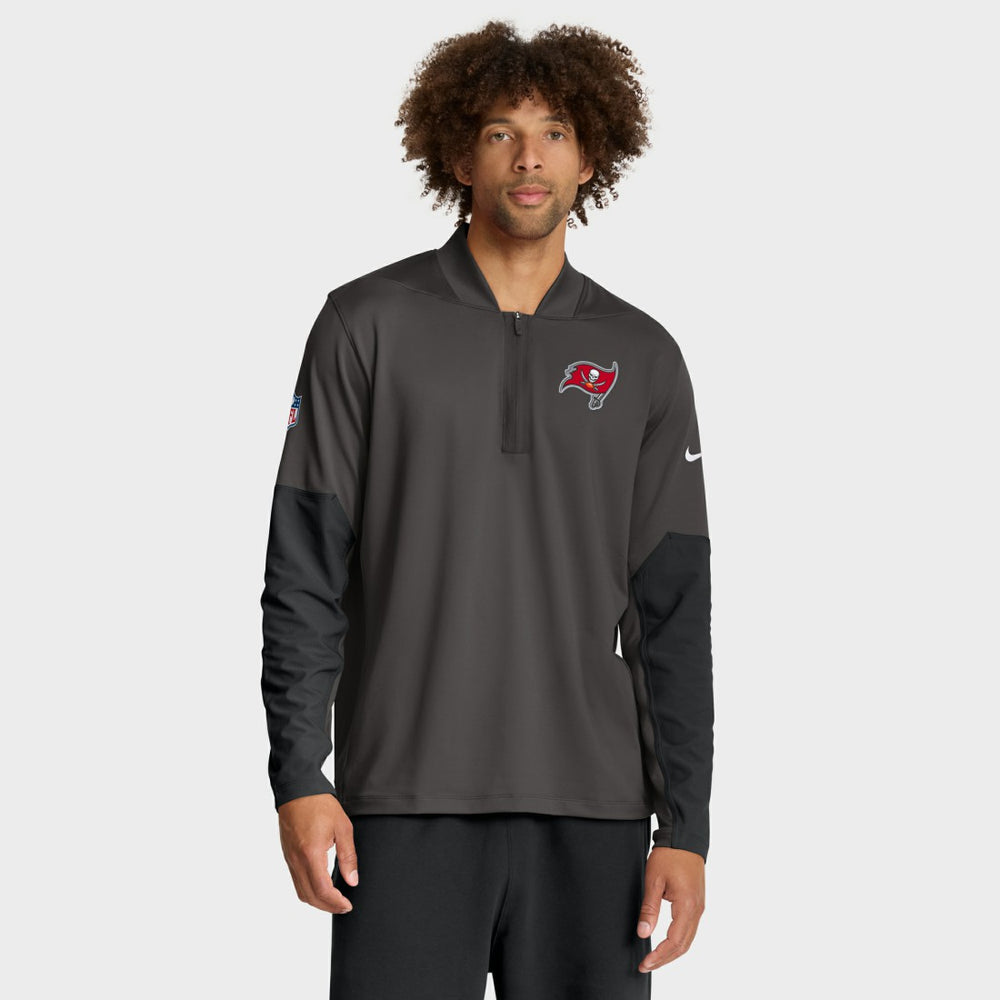 Tampa Bay Buccaneers Sideline Dri-FIT Half-Zip Pullover Pewter | Nike for Sale