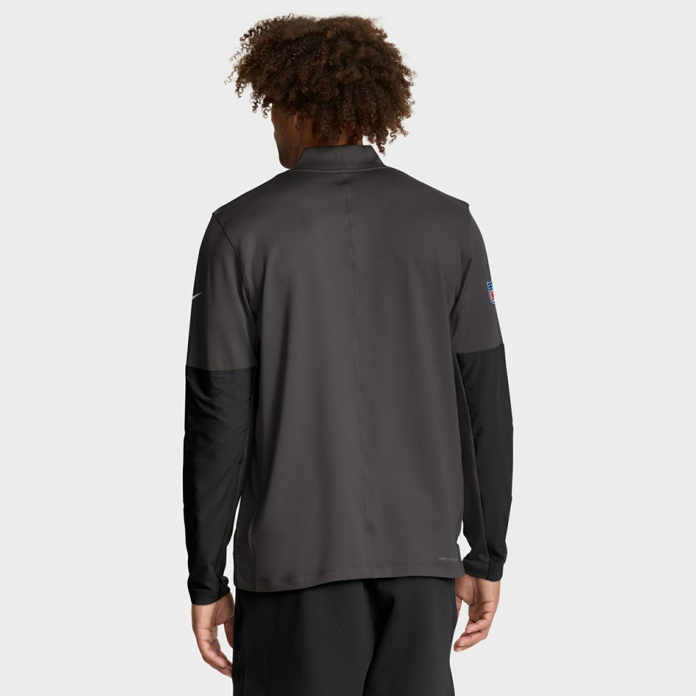 Tampa Bay Buccaneers Sideline Dri-FIT Half-Zip Pullover Pewter | Nike for Sale