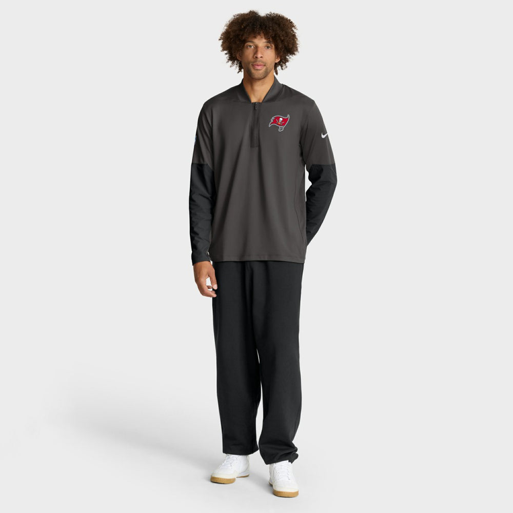 Tampa Bay Buccaneers Sideline Dri-FIT Half-Zip Pullover Pewter | Nike for Sale