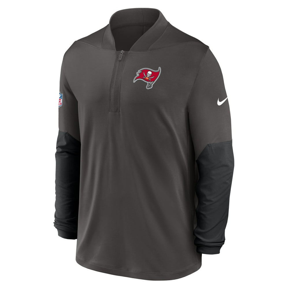 Tampa Bay Buccaneers Sideline Dri-FIT Half-Zip Pullover Pewter | Nike for Sale