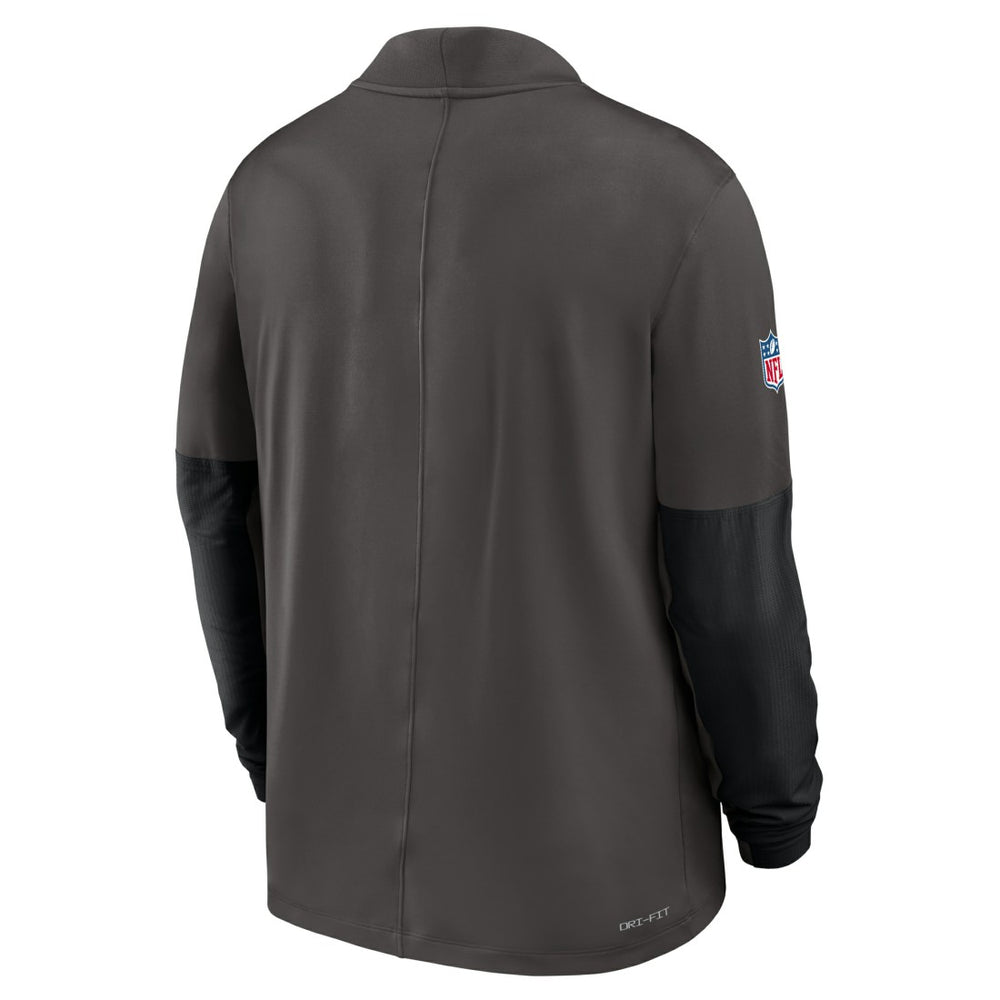 Tampa Bay Buccaneers Sideline Dri-FIT Half-Zip Pullover Pewter | Nike for Sale