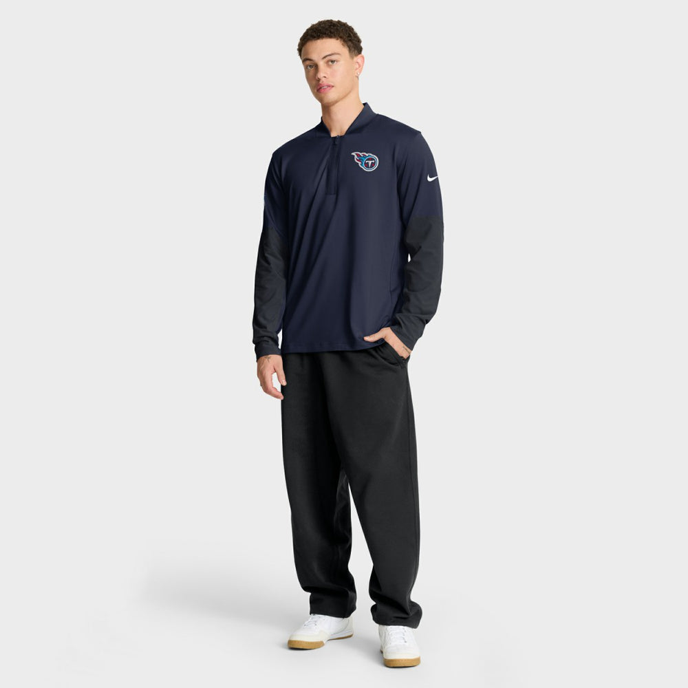 Tennessee Titans Sideline Dri-FIT Half-Zip Pullover Navy | Nike for Sale