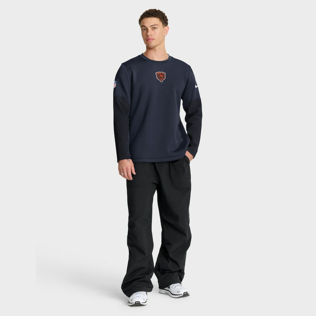 Chicago Bears Sideline Coach Therma-FIT Long Sleeve T-Shirt Navy | Nike for Sale