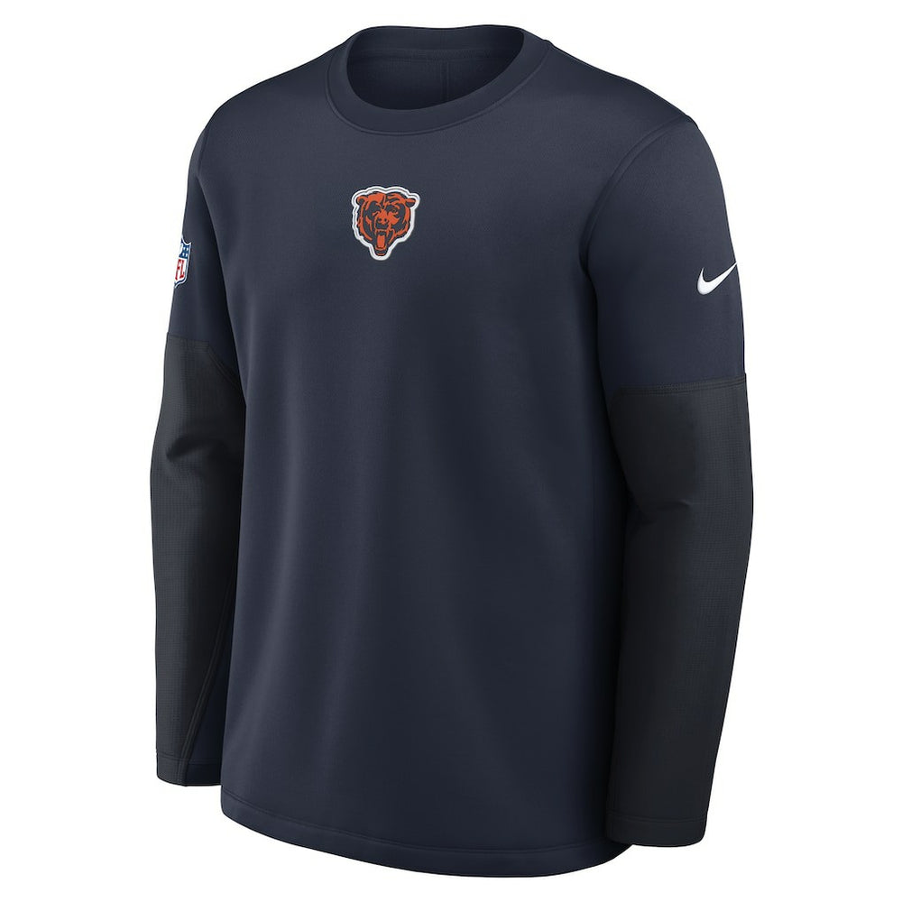 Chicago Bears Sideline Coach Therma-FIT Long Sleeve T-Shirt Navy | Nike for Sale
