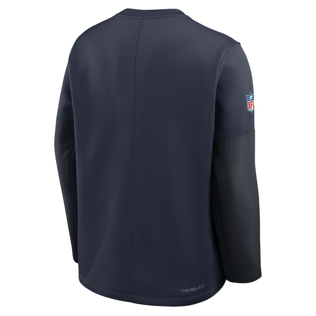 Chicago Bears Sideline Coach Therma-FIT Long Sleeve T-Shirt Navy | Nike for Sale
