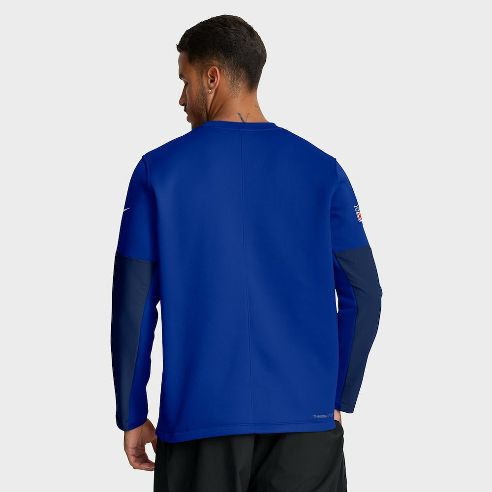 Buffalo Bills Sideline Coach Therma-FIT Long Sleeve T-Shirt Royal | Nike for Sale