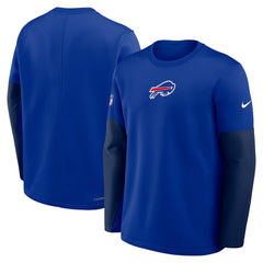Buffalo Bills Sideline Coach Therma-FIT Long Sleeve T-Shirt Royal | Nike for Sale