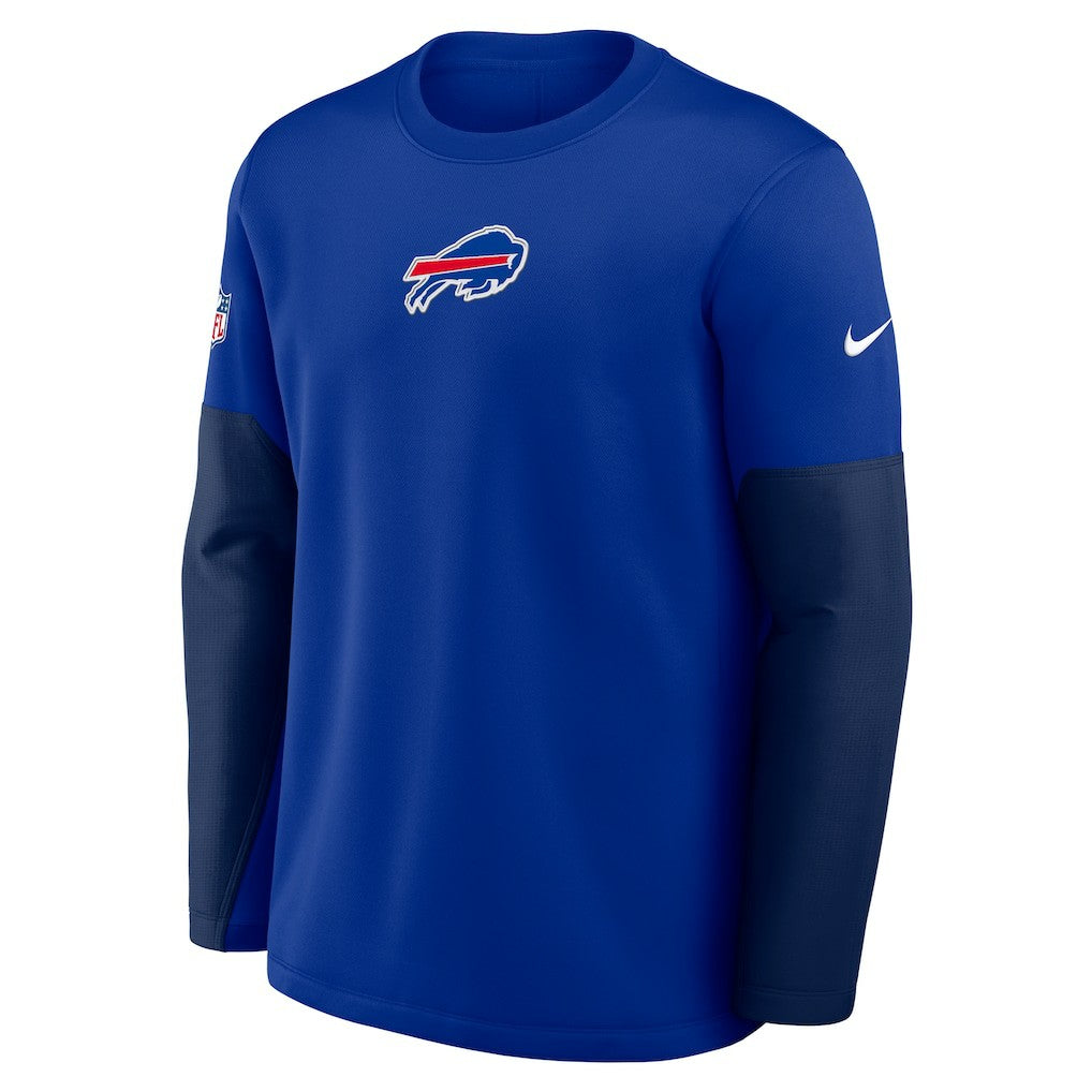 Buffalo Bills Sideline Coach Therma-FIT Long Sleeve T-Shirt Royal | Nike for Sale
