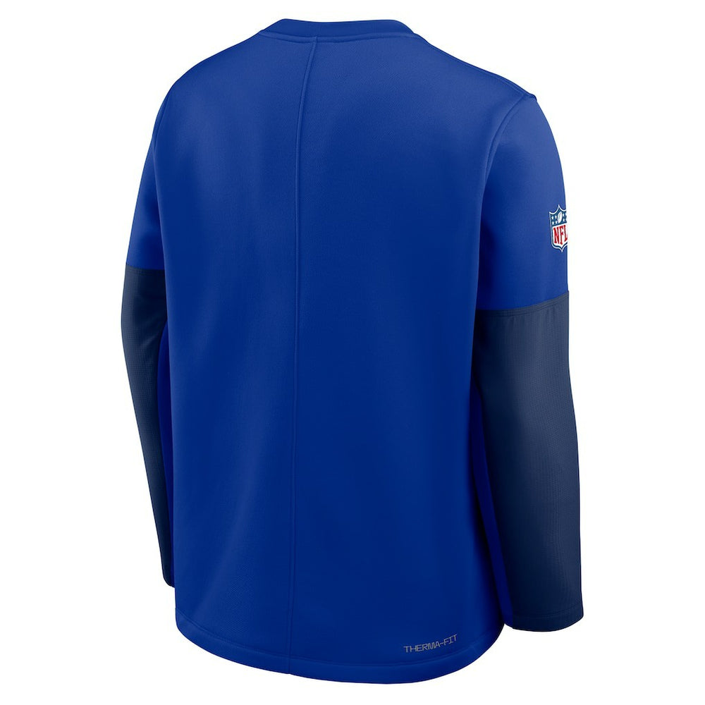 Buffalo Bills Sideline Coach Therma-FIT Long Sleeve T-Shirt Royal | Nike for Sale