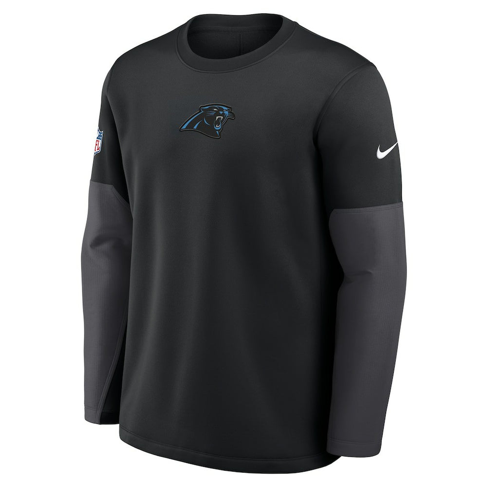 Carolina Panthers Sideline Coach Therma-FIT Long Sleeve T-Shirt Black | Nike for Sale