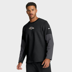 Baltimore Ravens Sideline Coach Therma-FIT Long Sleeve T-Shirt Black | Nike for Sale