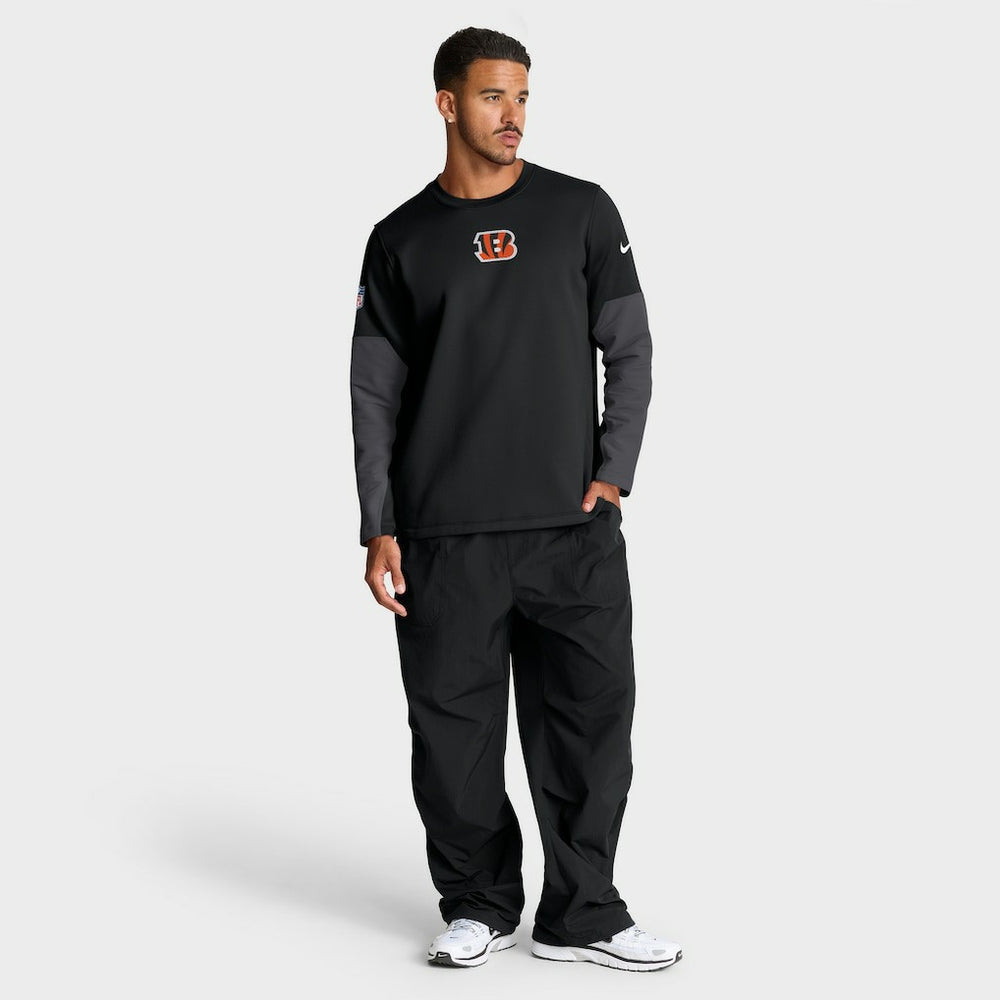 Cincinnati Bengals Sideline Coach Therma-FIT Long Sleeve T-Shirt Black | Nike for Sale