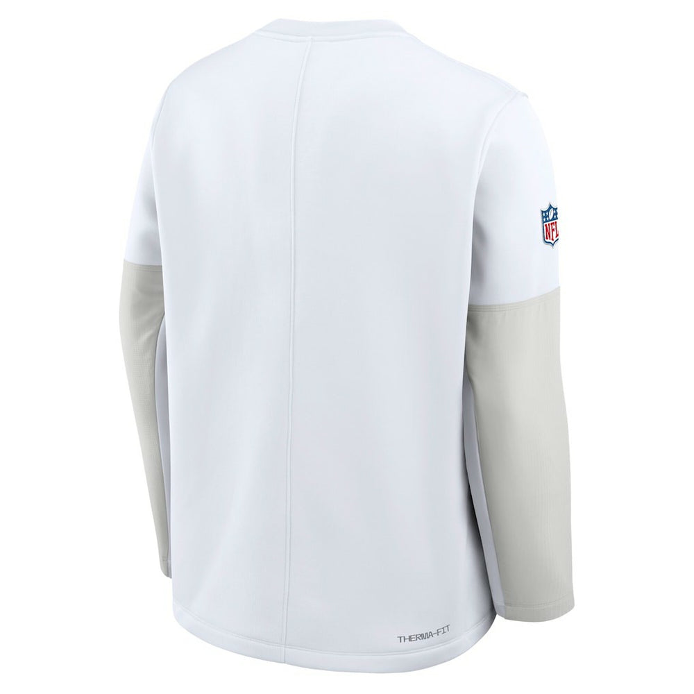 Dallas Cowboys Sideline Coach Therma-FIT Long Sleeve T-Shirt White | Nike for Sale