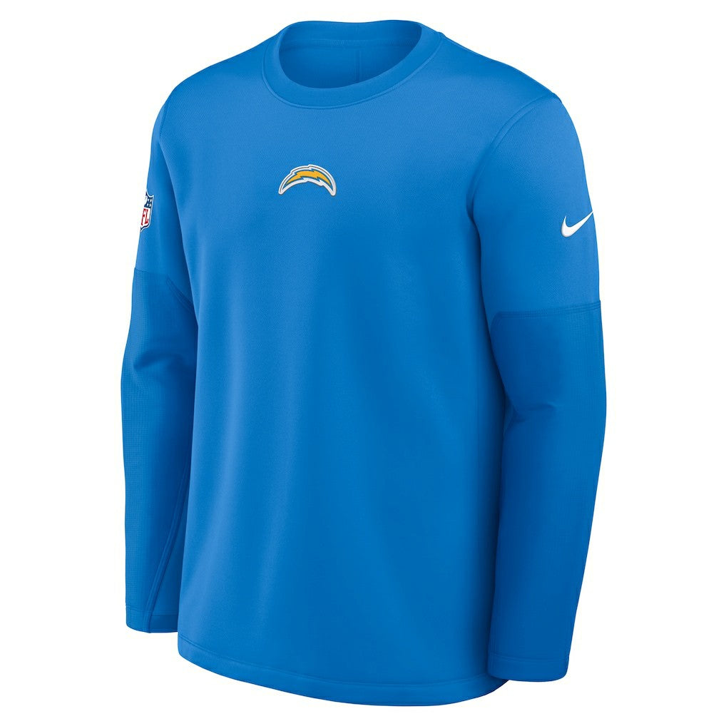 Los Angeles Chargers Sideline Coach Therma-FIT Long Sleeve T-Shirt Powder Blue | Nike for Sale