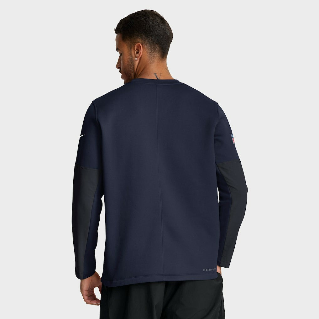 Dallas Cowboys Sideline Coach Therma-FIT Long Sleeve T-Shirt Navy | Nike for Sale