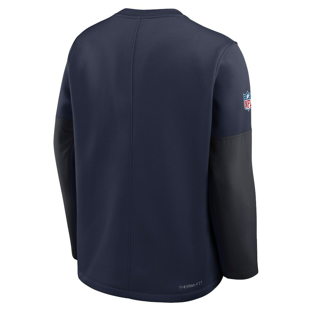 Dallas Cowboys Sideline Coach Therma-FIT Long Sleeve T-Shirt Navy | Nike for Sale