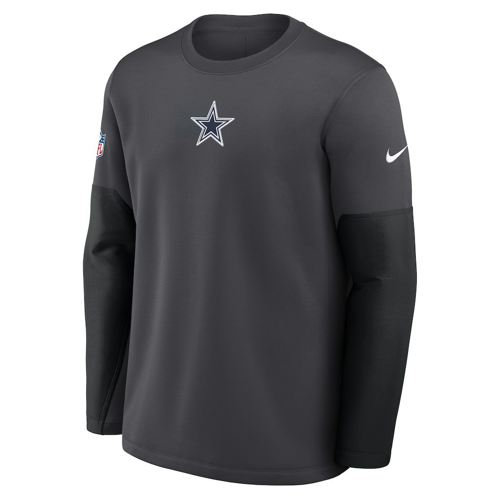 Dallas Cowboys Sideline Coach Therma-FIT Long Sleeve T-Shirt Anthracite | Nike for Sale