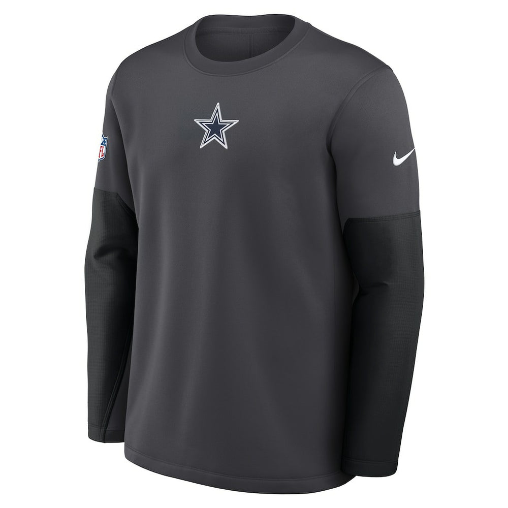 Dallas Cowboys Sideline Coach Therma-FIT Long Sleeve T-Shirt Anthracite | Nike for Sale