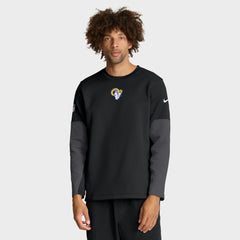 Los Angeles Rams Sideline Coach Therma-FIT Long Sleeve T-Shirt Black | Nike for Sale