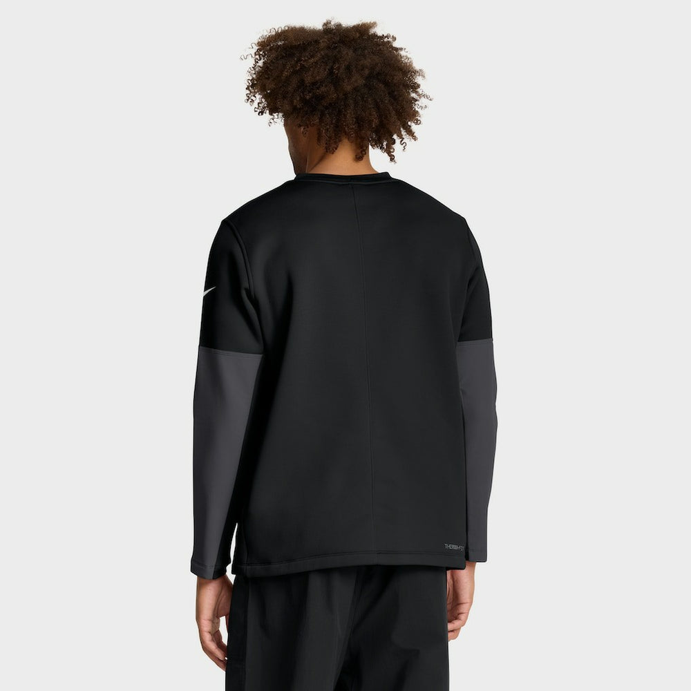 Los Angeles Rams Sideline Coach Therma-FIT Long Sleeve T-Shirt Black | Nike for Sale