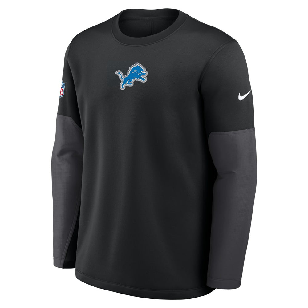 Detroit Lions Sideline Coach Therma-FIT Long Sleeve T-Shirt Black | Nike for Sale